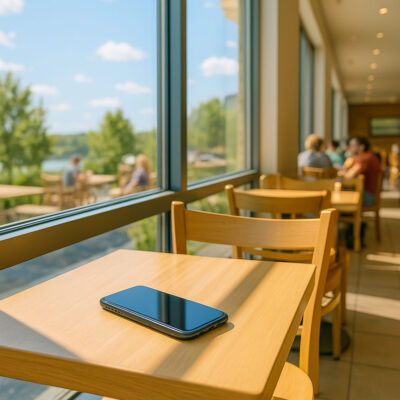 identifize-lifestyleimages-recovering---phone-left-on-restaurant-table