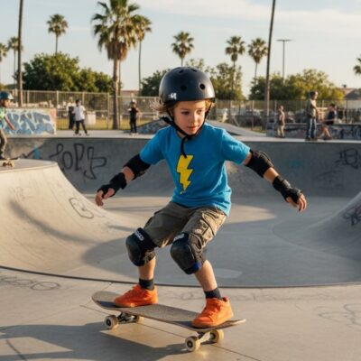 Alerting - kid skating
